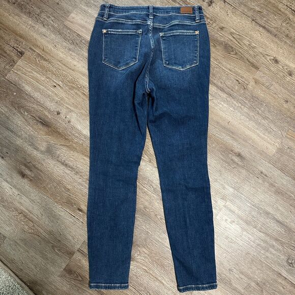 Judy Blue Road Tripping High Rise Front Seam Skinny 9 / 29 High Rise Dark - Picture 2 of 5